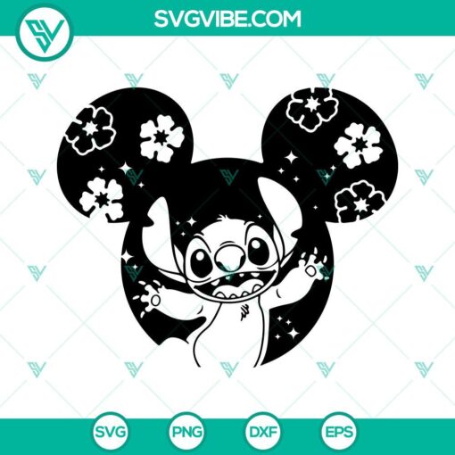 Stitch And Angel Mickey Ears SVG File Bundle, Lilo And Stitch SVG Download, 2