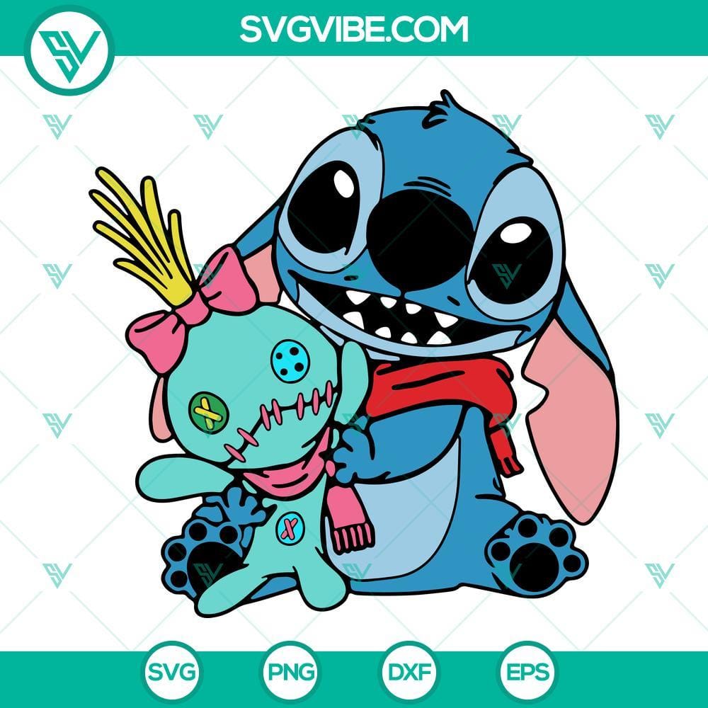 Stitch And Scrump SVG, Lilo And Stitch SVG, Scrump SVG Stitch and Scrump SVG file with Lilo and Stitch characters, cute Scrump SVG design, ideal for crafting projects.