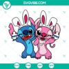 Easter Bunny and Disney Couple-themed Stitch Angel SVG download with Easter Eggs design. Ideal for Easter crafts and DIY projects.