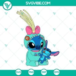 Stitch and Scrump SVG design download, featuring cute characters in detailed SVG images.