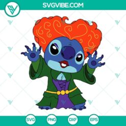 Stitch As Winifred Sanderson SVG Images Bundle, Stitch Hocus Pocus 2