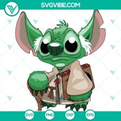 Star Wars Grogu Stitch SVG files for Cricut and more, featuring Baby Yoda in various poses. Perfect for craft projects.