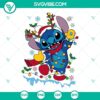 Stitch Christmas lights SVG design with PNG, DXF, EPS files for download. Cute Christmas stitch image in various formats.