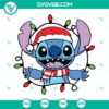 Stitch Christmas lights SVG design for download, holiday-themed cut file.