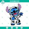Stitch cow theme SVG clipart for digital cutting machines, in PNG, DXF, and EPS formats.