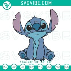 Stitch embroidery design file featuring Lilo And Stitch characters, machine-ready. Perfect for crafting projects.