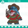 Stitch Freddy Krueger embroidery designs, Halloween horror movie file download. Kreuger's iconic face, perfect for spooky Halloween projects.