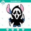 Stitch Ghostface SVG images for Halloween Scream, featuring downloadable Stitch Halloween SVG design.
