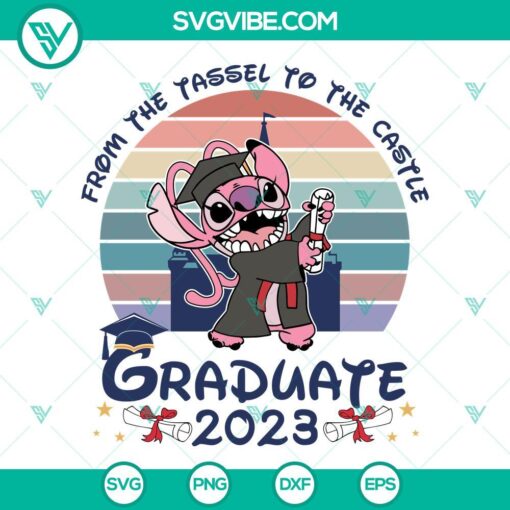 Stitch Graduate 2023 SVG Images, From The Tassel To The Castle Stitch 1