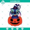 Stitch Halloween SVG Bundle with pumpkin and witch designs for download. Ideal for crafting and decorations.