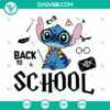 Stitch Harry Potter Back To School SVG File featuring Hogwarts themed images, perfect for crafting projects.
