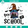 Harry Potter themed SVG files for back to school featuring Stitch character and Sorting Hat design, ideal for fans of the franchise.