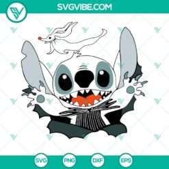 Stitch Jack Skellington SVG Image Bundle, Stitch Nightmare Before 3