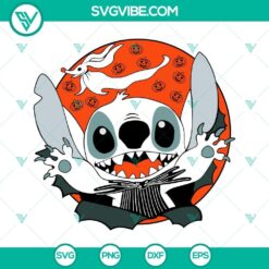 Stitch Jack Skellington SVG Image Bundle, Stitch Nightmare Before 4