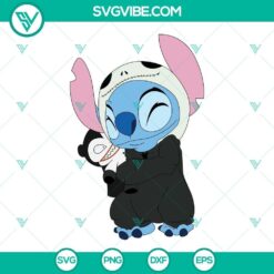Stitch Jack Skellington SVG images featuring characters from Nightmare Before Christmas, perfect for crafting projects.