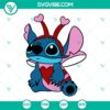 Stitch Love Bug and Valentine themed SVG, PNG, DXF, EPS files for crafts and digital designs.