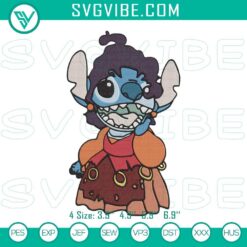 Stitch Mary Sanderson embroidery designs, Hocus Pocus-inspired instant file, featuring intricate and witchy patterns for Halloween crafts.