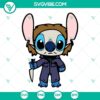 Stitch Michael Myers Halloween movie character SVG file, perfect for horror themed crafts.