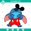 Stitch Mickey Mouse and Lilo And Stitch SVG images, funny Disney characters in one design. Ideal for crafts and Disney fans.