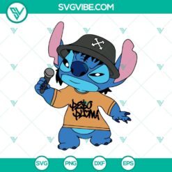 Stitch Peso Pluma SVG File, Regional Mexican Disney Stitch SVG Download, Cute
