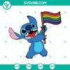 Stitch Pride LGBTQ SVG featuring rainbow colors and pride-themed design, perfect for Pride celebrations and digital projects.