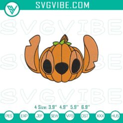 Spooky stitch pumpkin halloween embroidery design with ghost and spiderweb for crafts and decor.