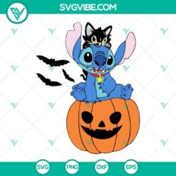 Stitch pumpkin Halloween SVG, featuring a cute stitched pumpkin design perfect for Halloween craft projects. Ideal for cut files.