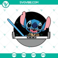Stitch Star Wars themed SVG images bundle for Cricut Silhouette - PNG, DXF, EPS cut files, featuring popular characters.