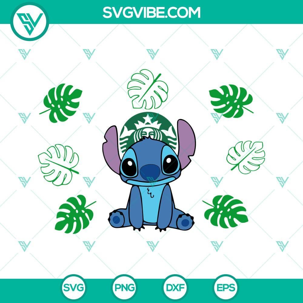 stitch-starbucks-wrap-svg-lilo-stitch-starbucks-cup-svg-disney-venti-cold-cup-full-wrap-svg-png-dxf-eps-1-mockup.jpg Lilo Stitch Starbucks wrap SVG file featuring a cute Disney design for custom Starbucks cup.