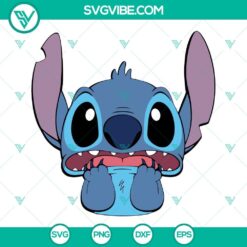 Stitch SVG file for Cricut and Silhouette, featuring a cute Stitch vector design in multiple formats like DXF and PNG.