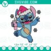 Christmas embroidery design for holiday tumbler. Stitch tumbler embroidery file with festive holiday theme.