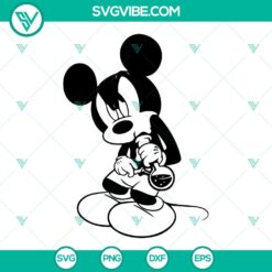 Stoned Mickey Mouse SVG with Weed Patterns for Marijuana Enthusiasts - PNG DXF EPS Files