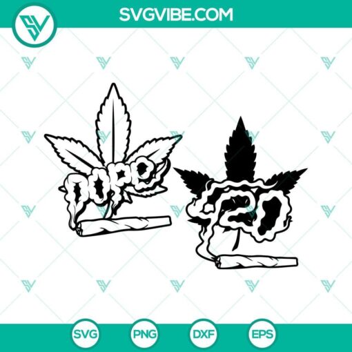 Stoner 420 Weed, Dope Shirt SVG for cannabis lovers. Vivid and bold design perfect for weed-themed clothing.