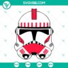 Stormtrooper face SVG file inspired by The Mandalorian Star Wars movie. Downloadable SVG and PNG files for fans.