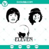 Stranger Things Bundle SVG featuring Eleven and friends, high-quality digital files for crafting projects.