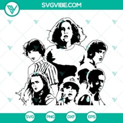 Stranger Things Characters SVG Images, Stranger Things SVG File, Stranger