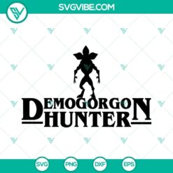 Stranger Things Demogorgon Hunter digital design file for SVG, PNG, DXF, EPS formats. Ideal for fans of the popular TV show.