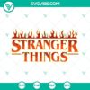 Stranger Things logo bundle with SVG, PNG, DXF, EPS files for Cricut and Silhouette machines.