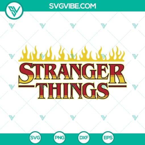 Stranger Things Logo SVG Images PNG DXF EPS Cricut Silhouette Bundle 1