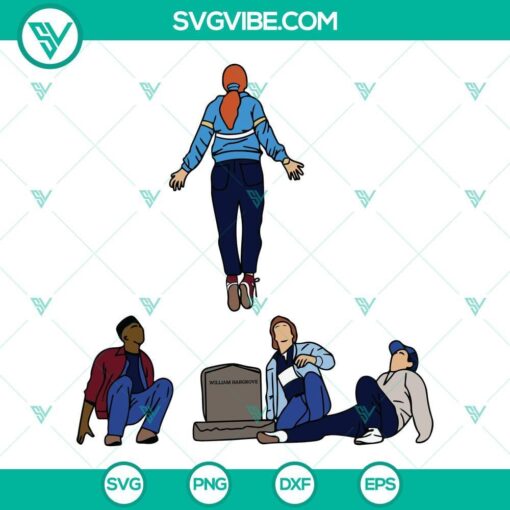 Stranger Things Season 4 Max character in a floating design digital download in SVG, PNG, DXF, EPS formats for instant use.