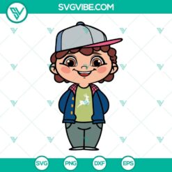 Stranger Things chibi friends SVG bundle for download, cute cartoon characters in unique illustrated style, perfect for fan projects.