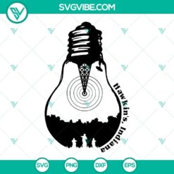 Stranger Things Season 4 SVG file with Hawkins theme, perfect for fans of the show. Ideal for DIY projects and crafting.