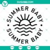 Summer Baby SVG images inspired by Jonas Brothers songs - SVG, PNG, DXF, EPS cut files for crafts and projects.