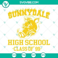 Sunnydale High School SVG logo in PNG, DXF, and EPS formats for download. Perfect for crafting and DIY projects.