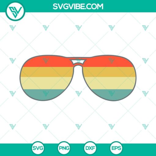 Sunset sunglasses and summer vibes SVG files with Vacay Mode and beach theme. Perfect for a tropical vacation feel.