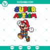 Autism awareness Super Mario themed SVG images for digital products in PNG DXF EPS formats.