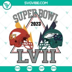 Super Bowl 2023 SVG featuring Kelce Bowl design, Travis Kelce SVG images, Jason, ideal for sports-themed crafts and projects.