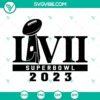 Super Bowl 2023 cut file with SVG, PNG, DXF, and EPS formats for crafting projects.
