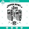 Super Bowl Eagles vs Chiefs 2023 SVG download, Sunday football American design for fans, football enthusiasts.