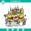 Super Mario Bowser and King Koopa in SVG format, featuring King Bowser and Mario. Perfect for digital projects and crafts.